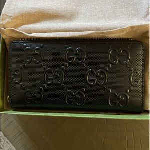 ❤️Gucci ❤️NEW  GG large zip around  leather wallet ❤️VALENTINES SPECIAL ❤️